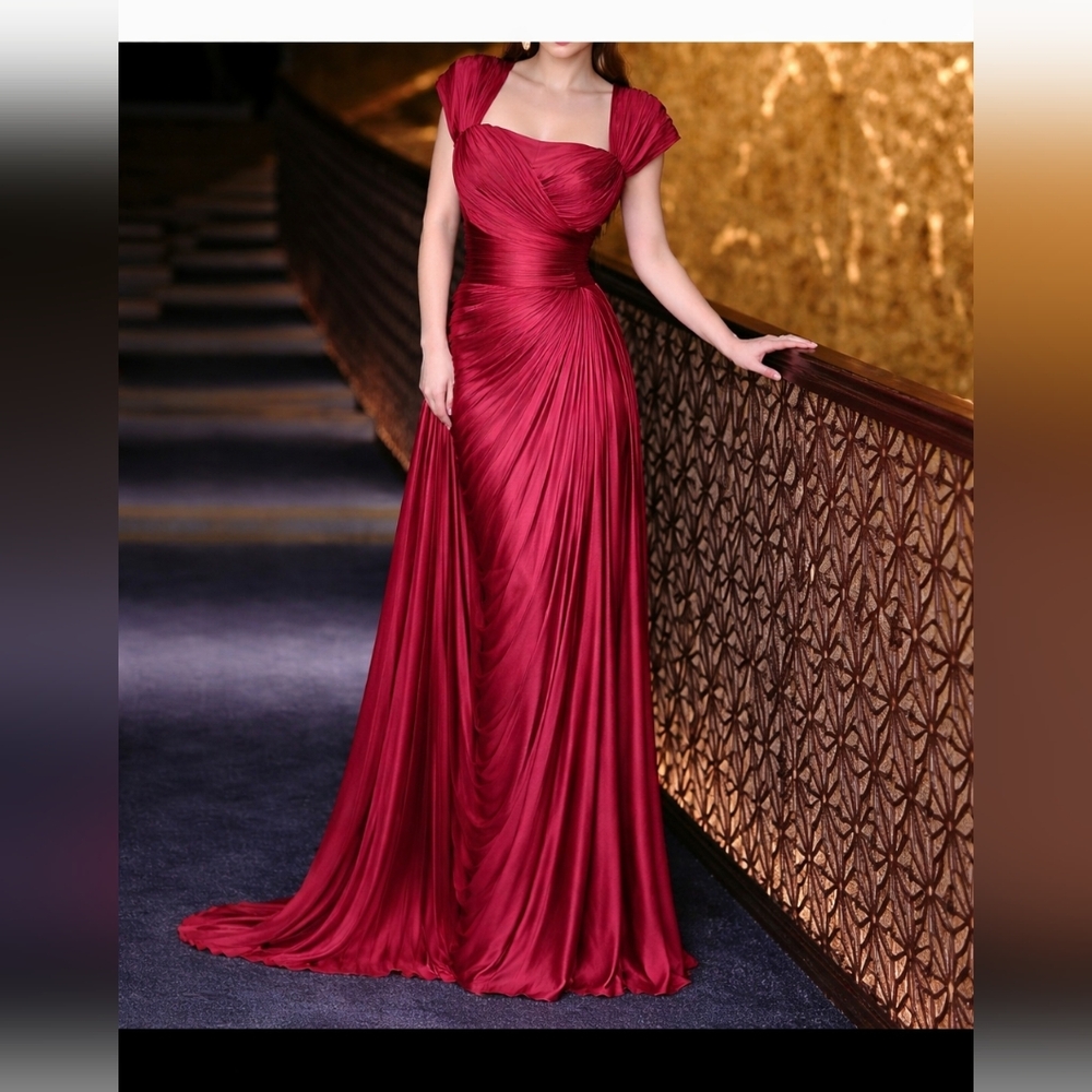 Elegant Red Evening Dress